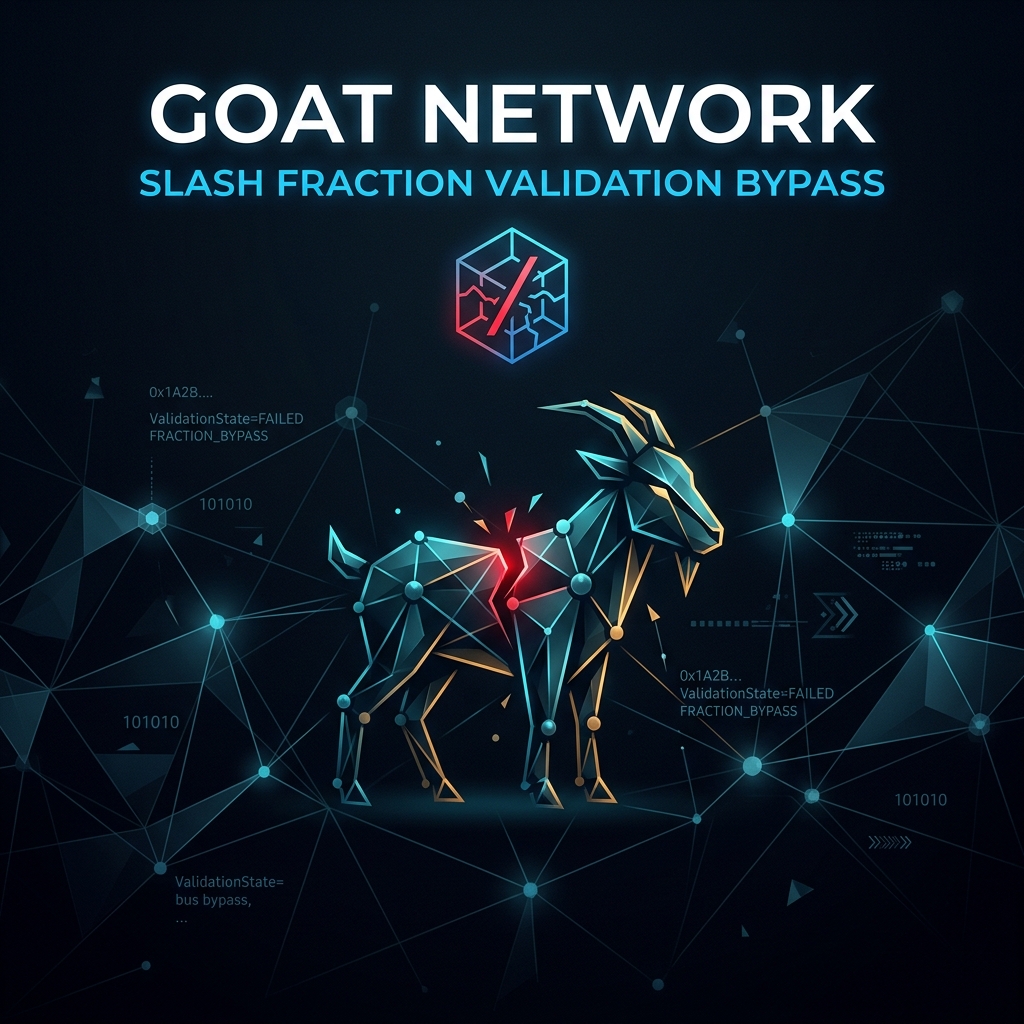 GOAT Network slash fraction validation bypass